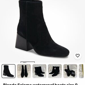 Blondo Black Heeled Waterproof Boots